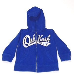 OshKosh B'gosh zipper front blue hoodie US 12 Month
